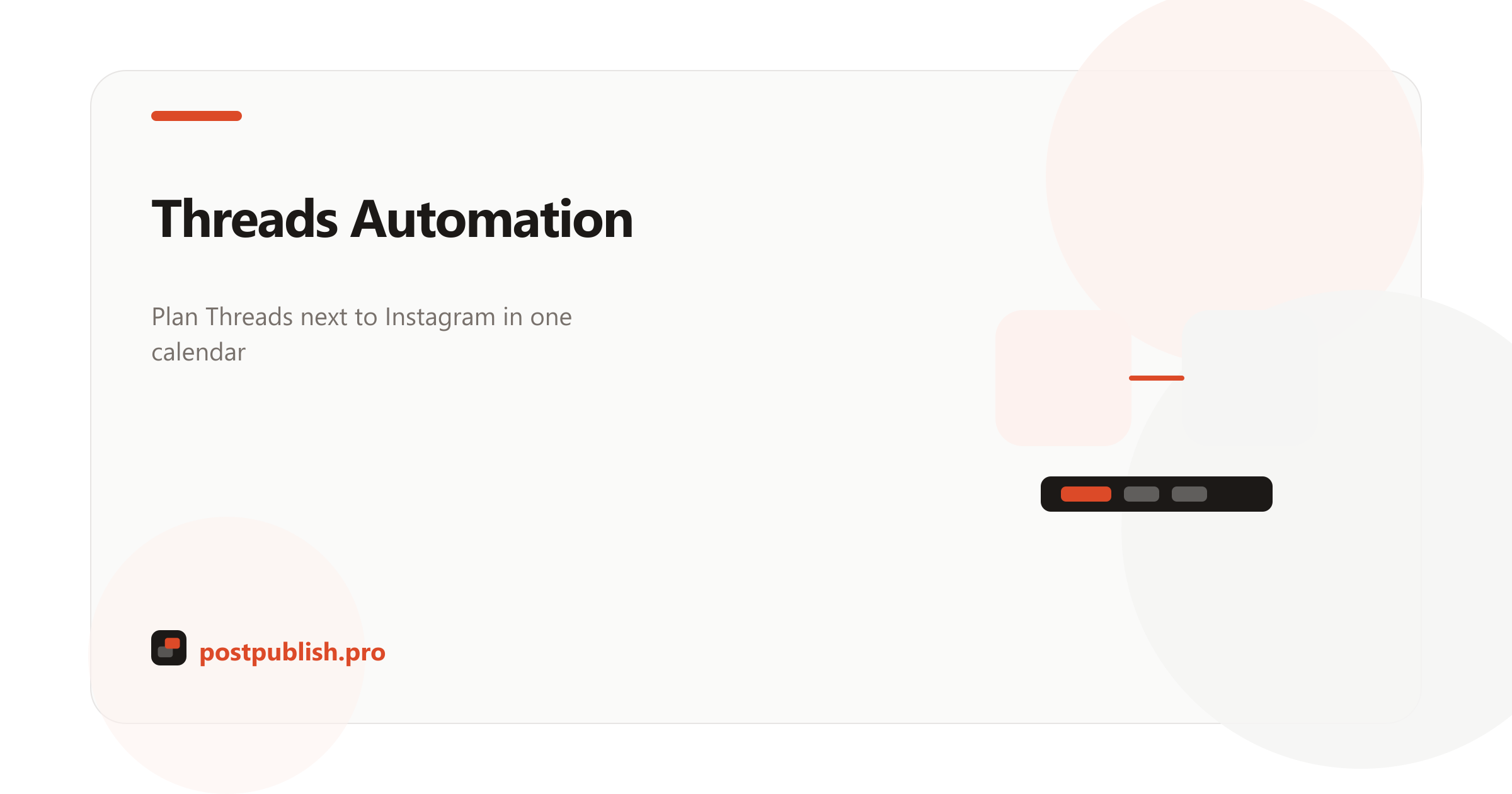 Threads automation scheduling in PostPublish social media agent