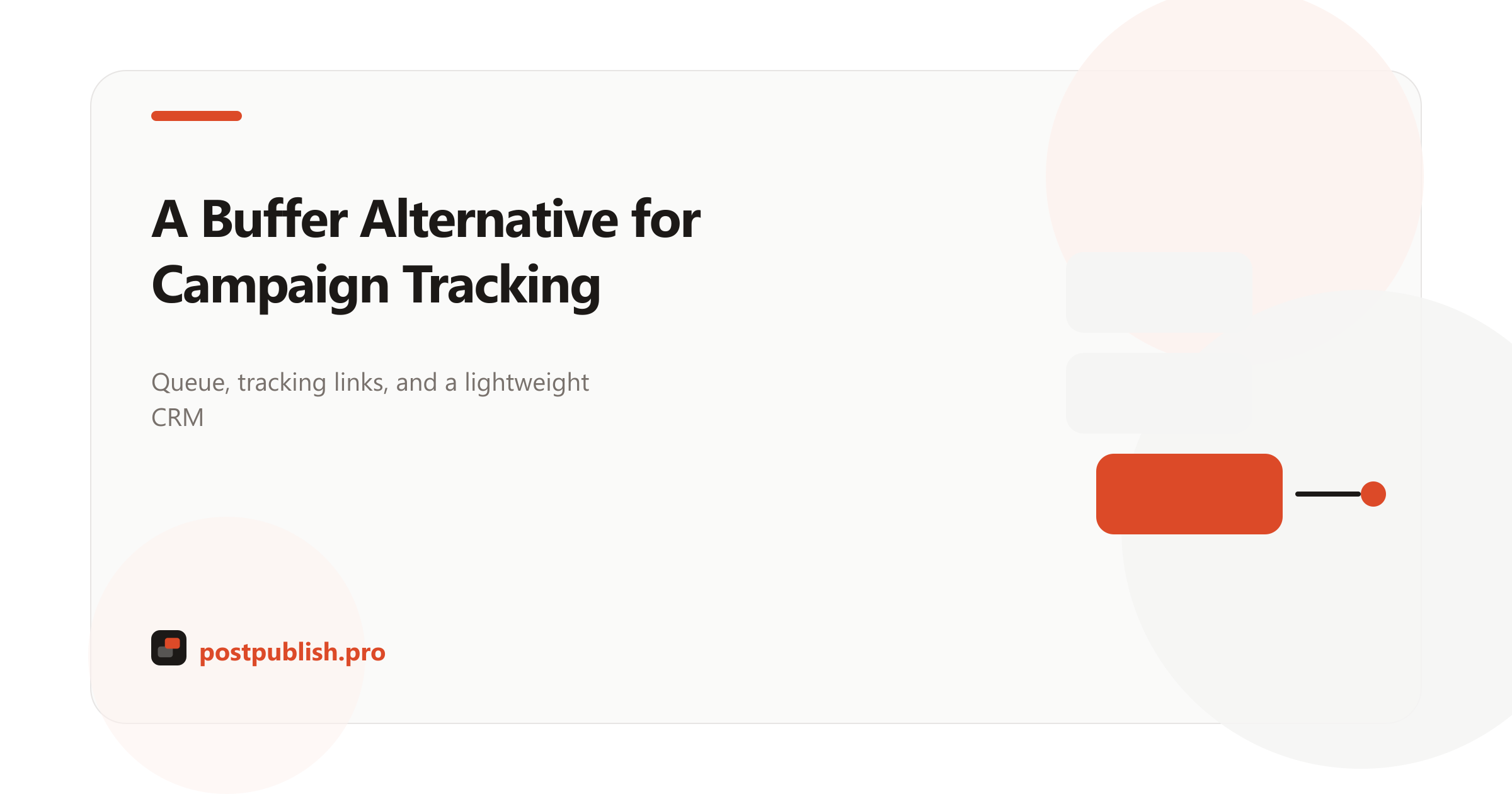 Buffer alternative with campaign tracking in PostPublish