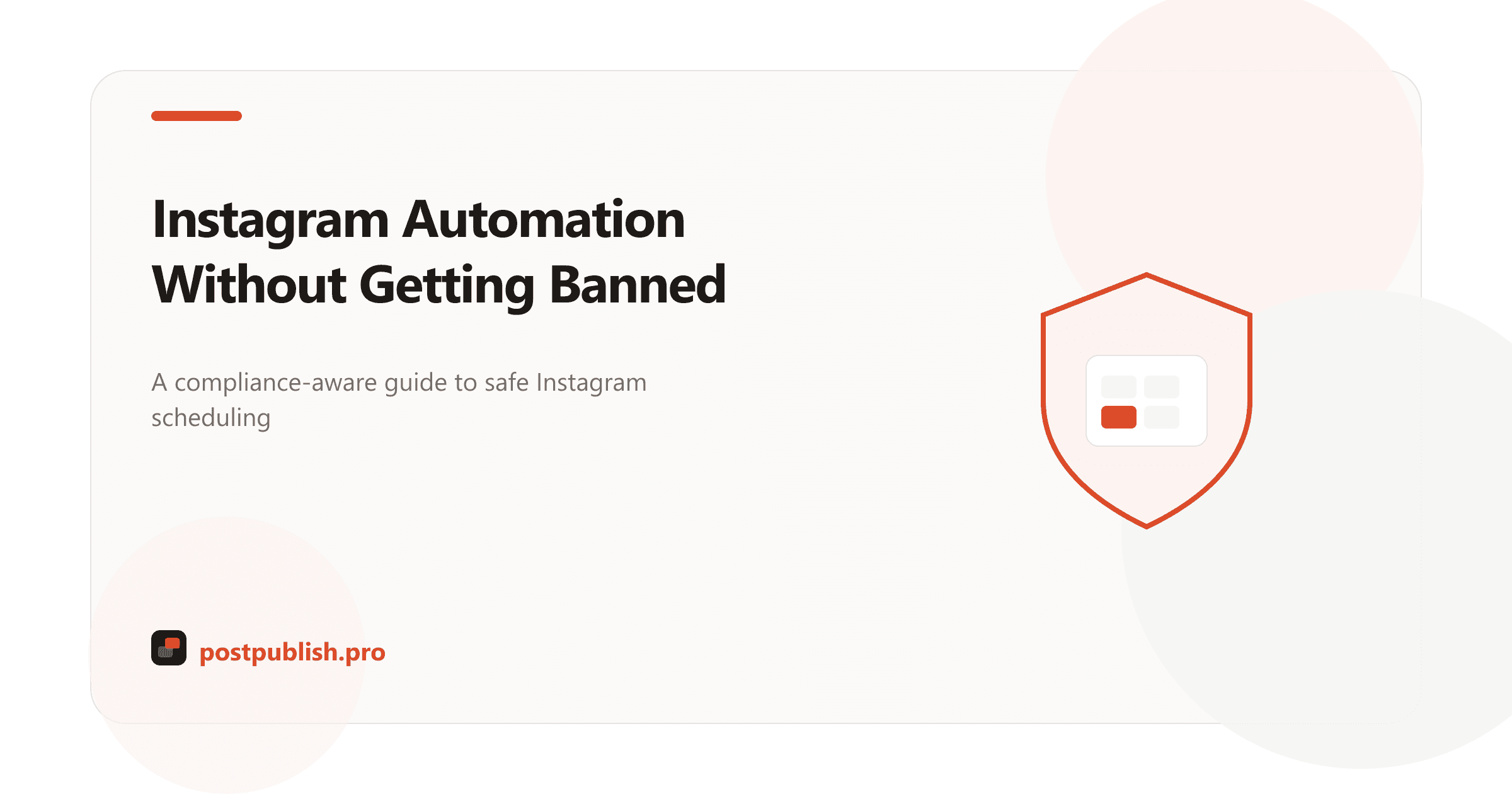 Safe Instagram automation workflow with PostPublish