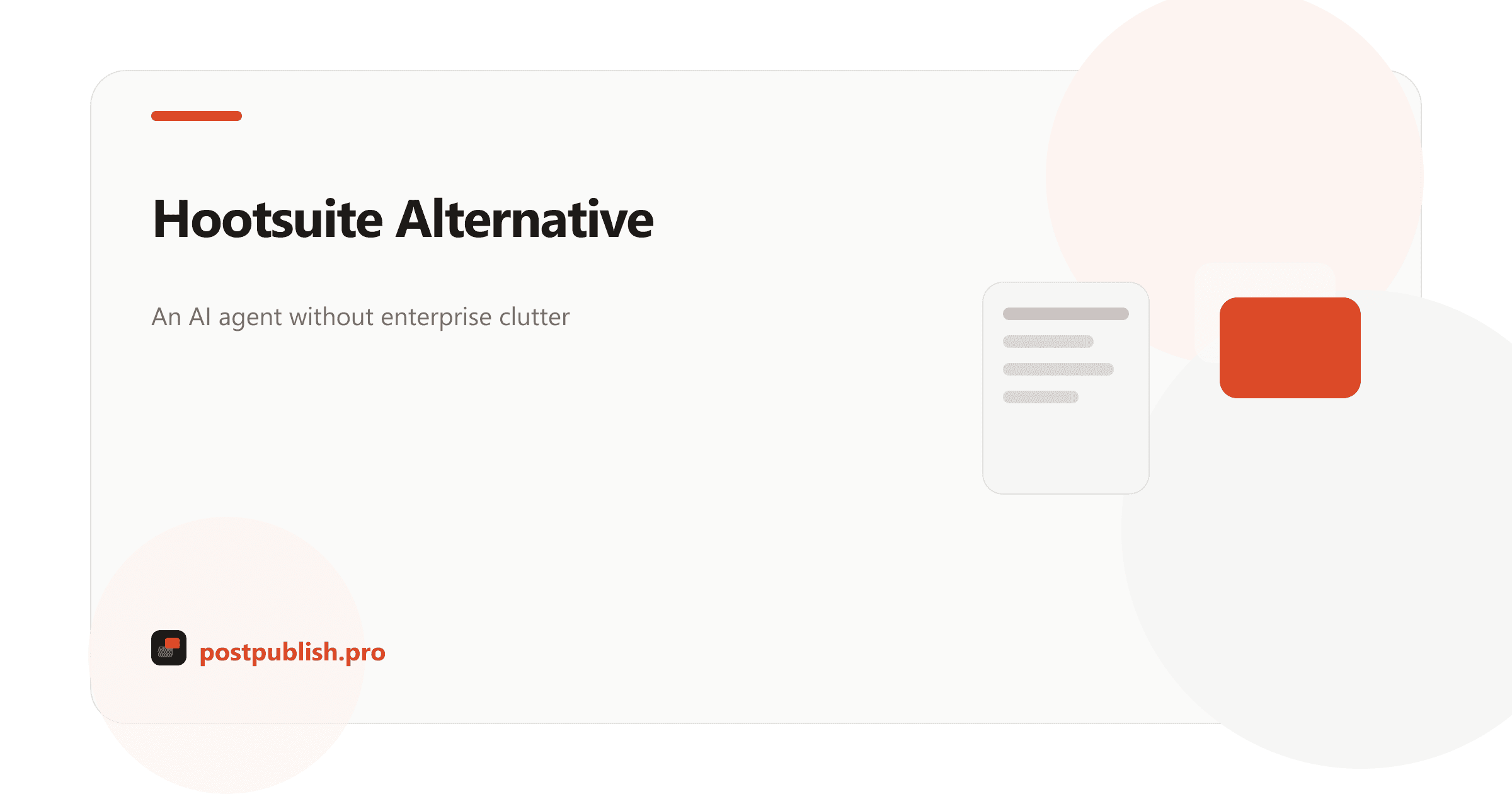 PostPublish as a quieter Hootsuite alternative