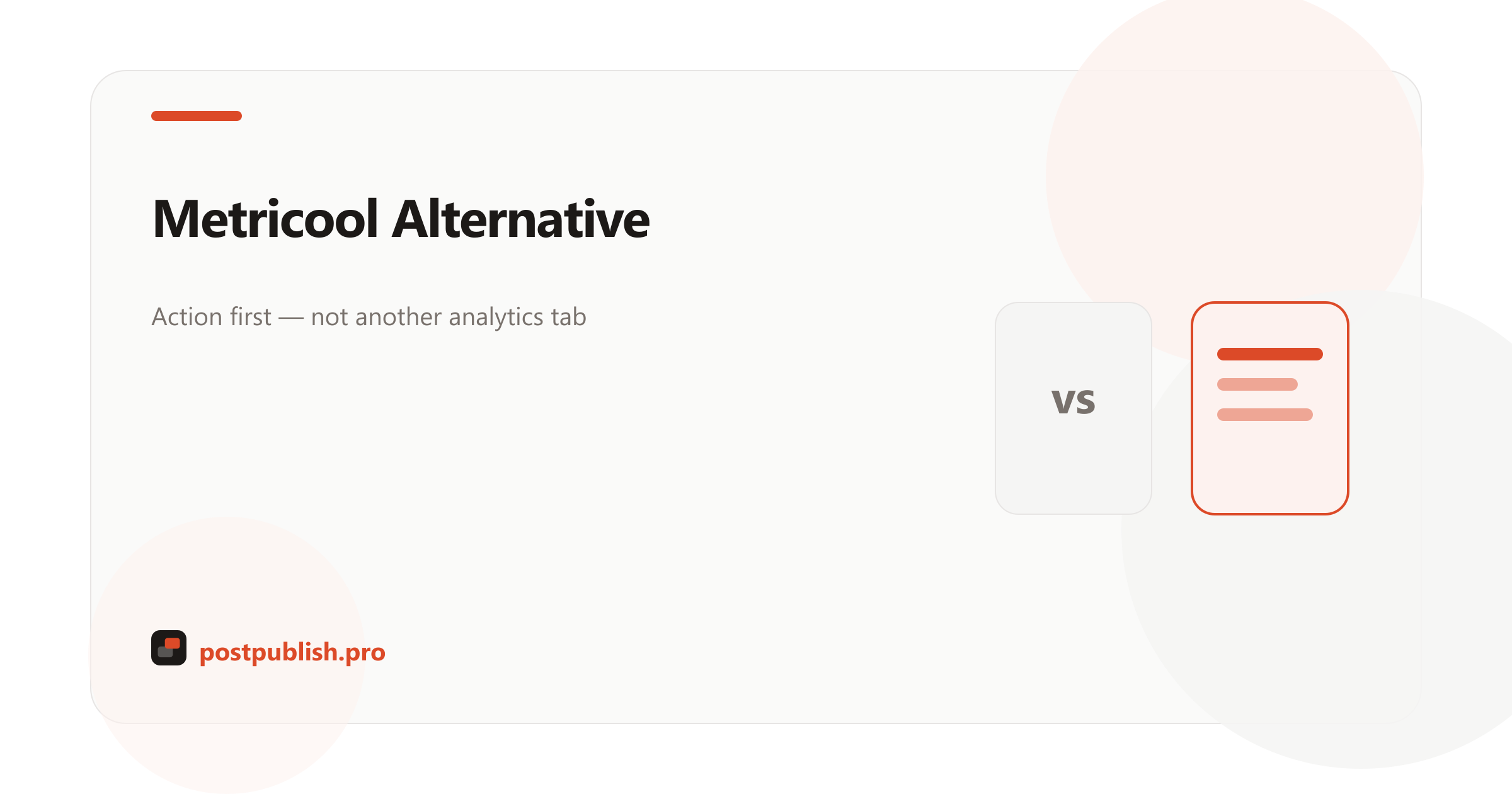 PostPublish as a Metricool alternative for AI social execution